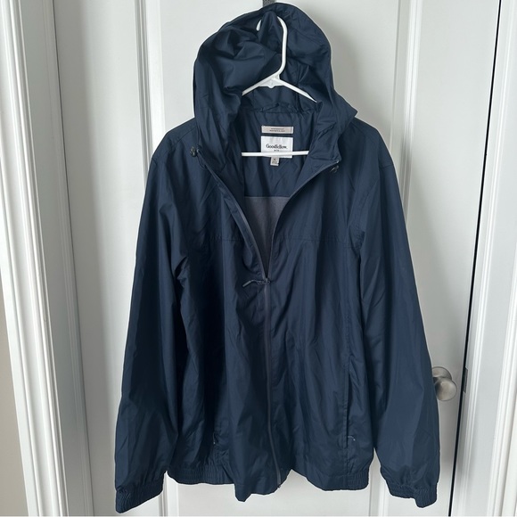 Goodfellow & Co Men’s Navy Blue Windbreaker - Picture 2 of 4